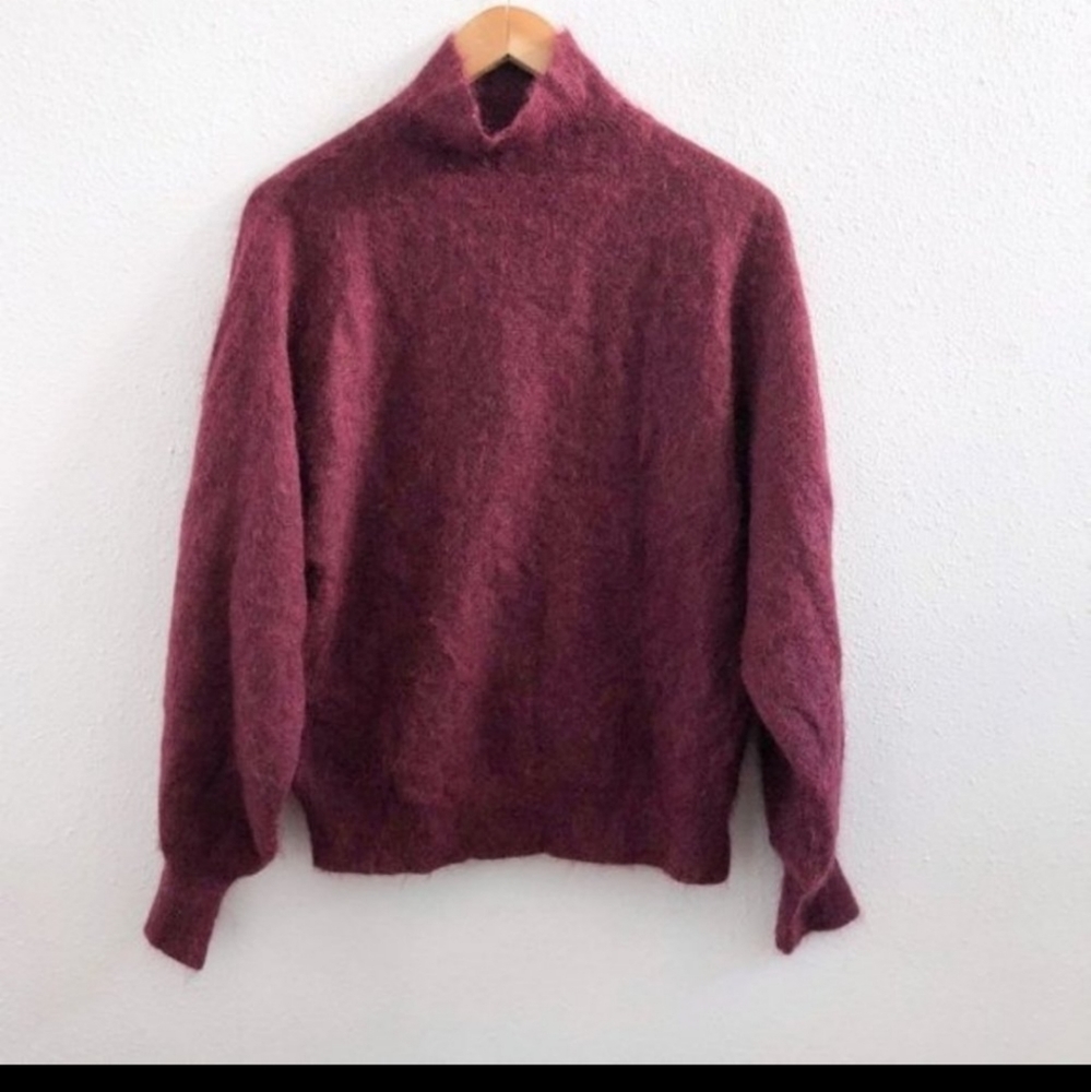 7 for all mankind wool/mohair red sweater